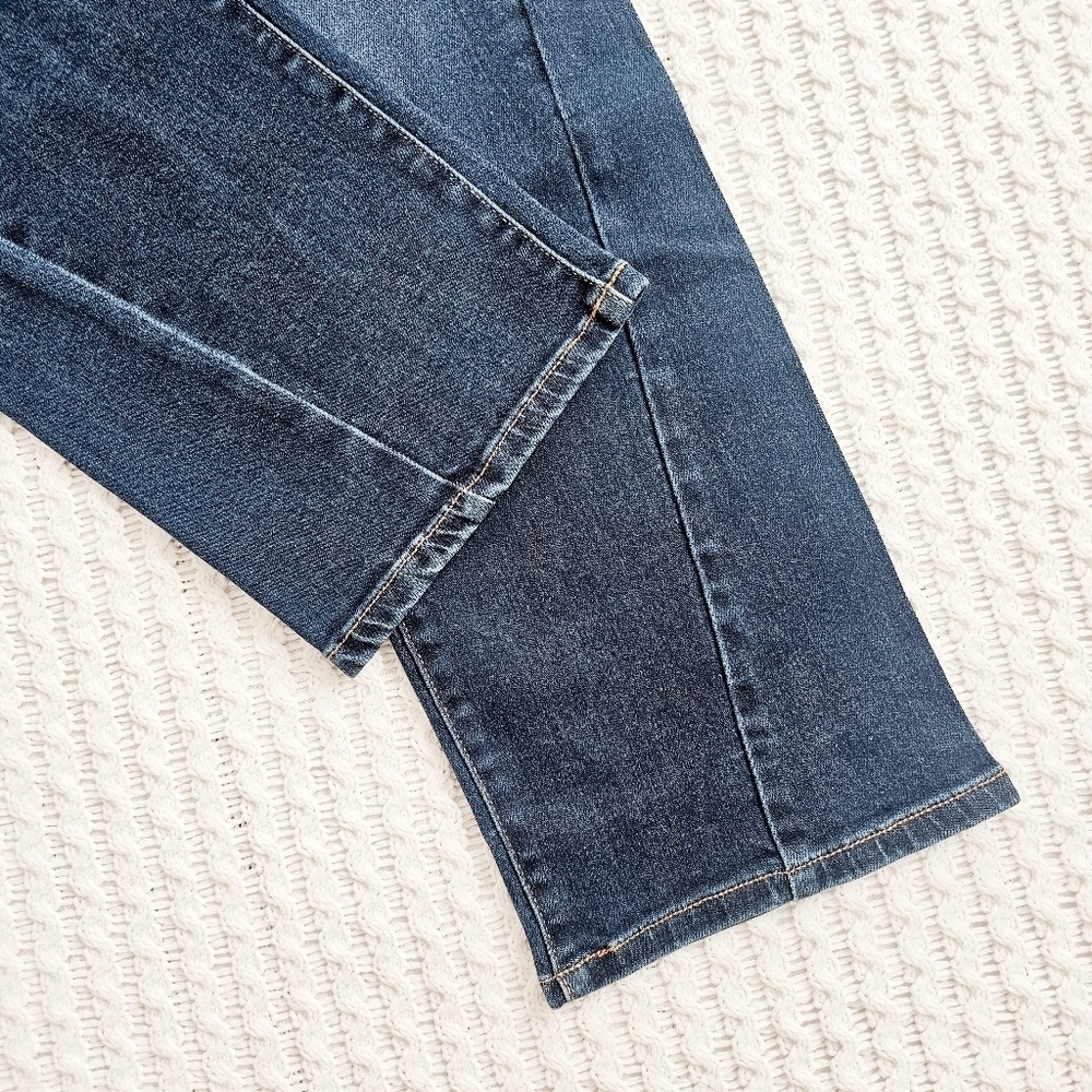 Judy Blue MR Dark Wash Straight Leg Side Seam Detail Jeans Classic 9/29 NEW - Picture 14 of 14